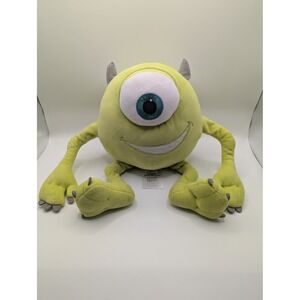 Disney Store Mike Wazowski Plush Unisex Medium Green Monsters Inc Pixar Toy 10in